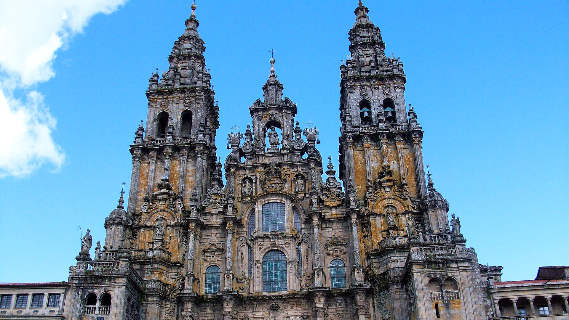 Kathedrale von Santiago de Compostela an der Praza do Obradoiro